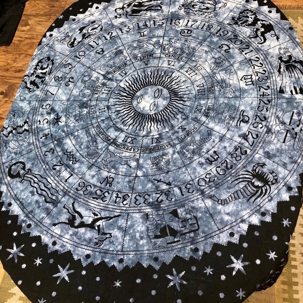 Tie Dye Astrology tapestry